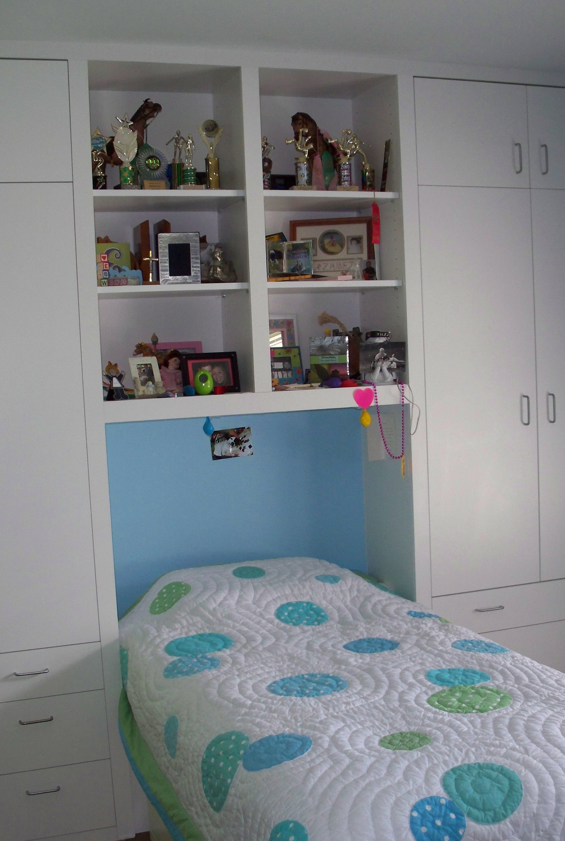 bedroom display cases