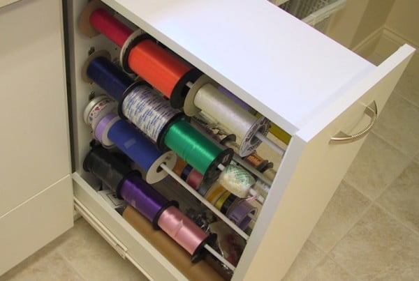 Craft Room Ribbon Organizer