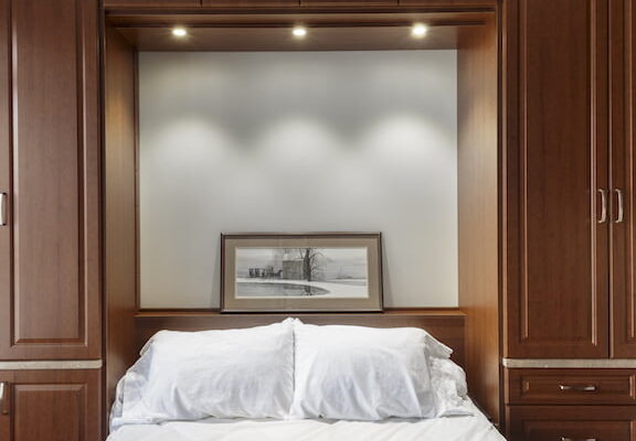 wall bed overhead lighting